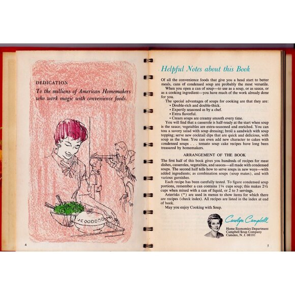 Cooking With Soup – Campbell Cookbook (Revised 1970 Spiral Edition) - Picture 4 of 6